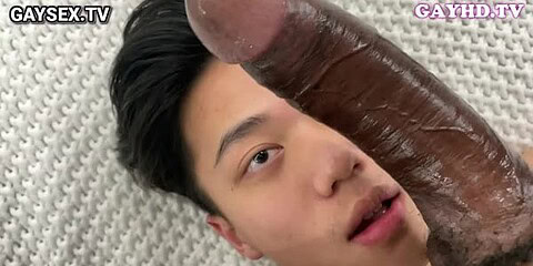 Asian vs Big cock master