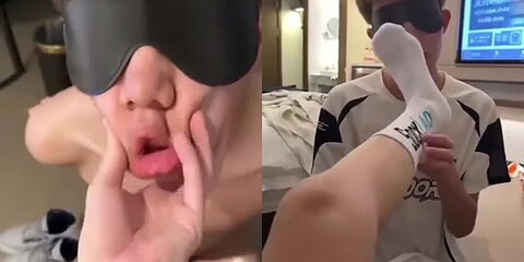Not Tits 1-Playing with the little titty dog ​​in white stockings