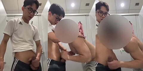 Asian twink gets jerked in a public bathroom stall – Ducal (7Ducal, imyour_seven, ducal_39)