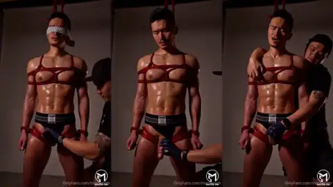 I Did a Very Tight and Constricting Bondage on Yusuke